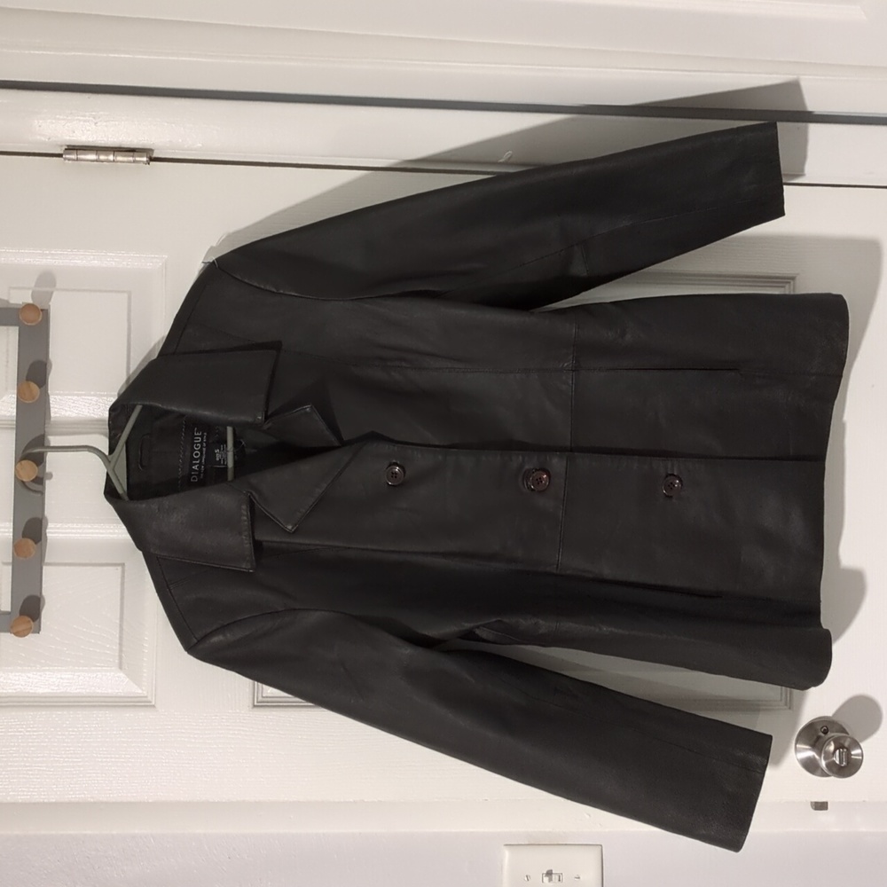 Dialogue Chocolate Brown Leather Jacket